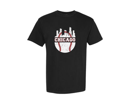 brand:Comfort Colors|color:Black|Chicago 13 Graphic T-Shirt