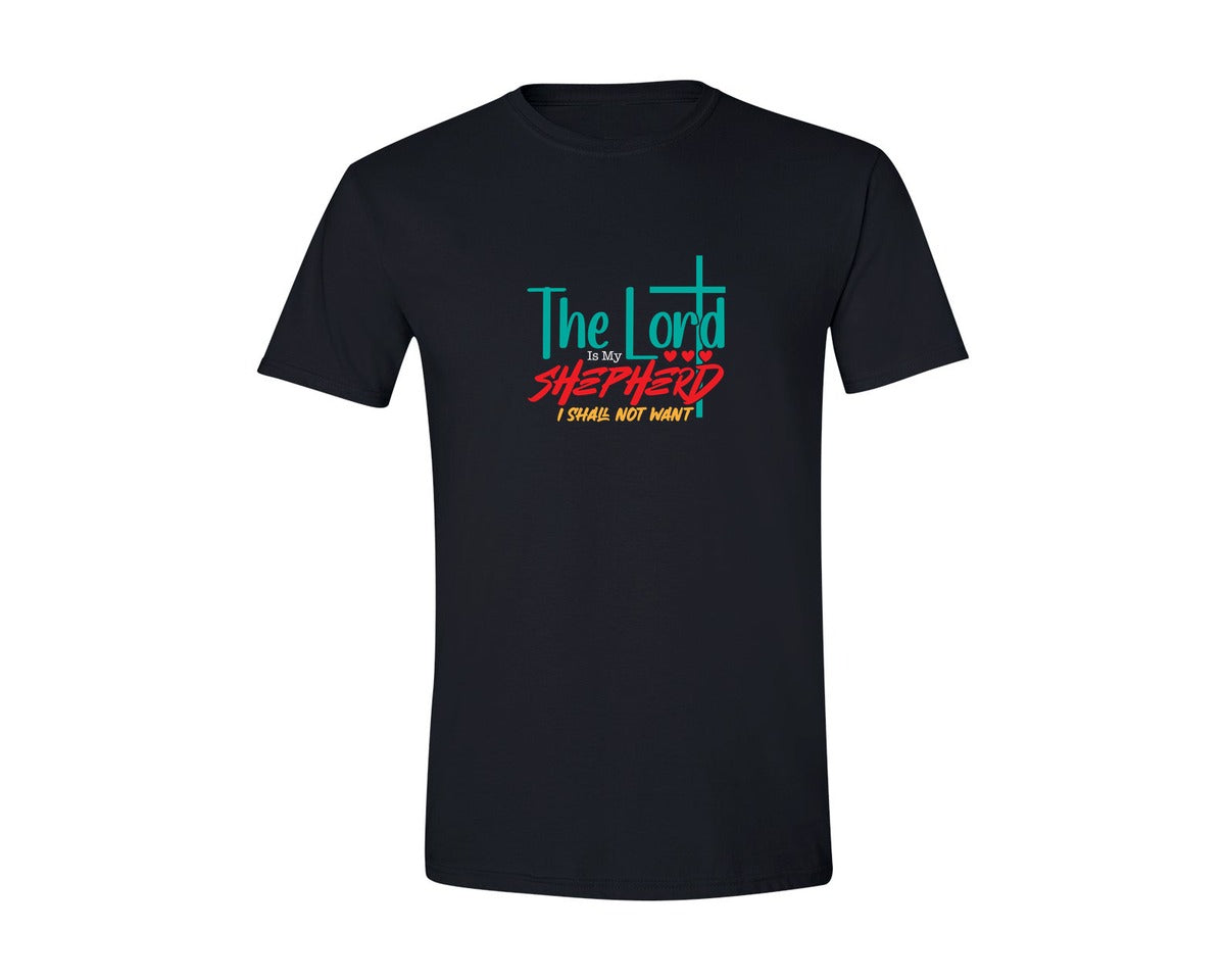 brand:Generic|color:Black|The Lord Is My Shepherd I Shall Not Want 26 Graphic T-Shirt