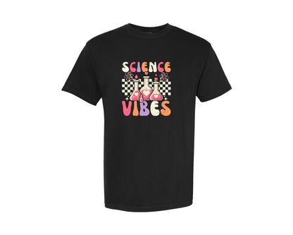 brand:Comfort Colors|color:Black|Groovy Science Vibes Chemistry T Shirt Graphic T-Shirt