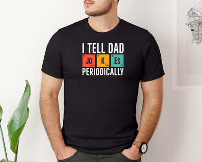 brand:Bella Canvas|color:Black|Science Humor Dad Dad Jokes Graphic T-Shirt