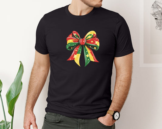Juneteenth Bow Black History Month Graphic T-Shirt