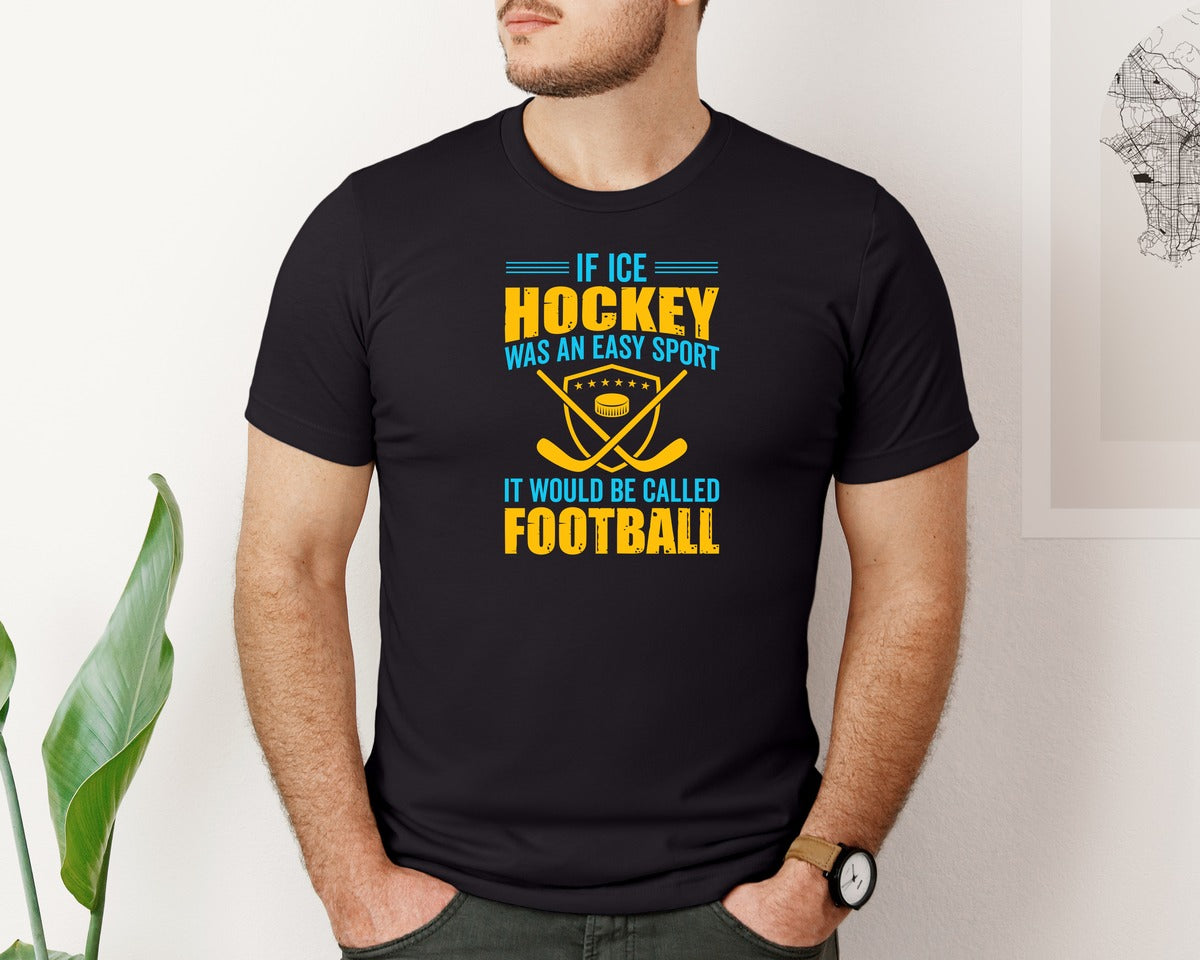 brand:Bella Canvas|color:Black|Ice Hockey T Shirt Design Vector Graphic T-Shirt