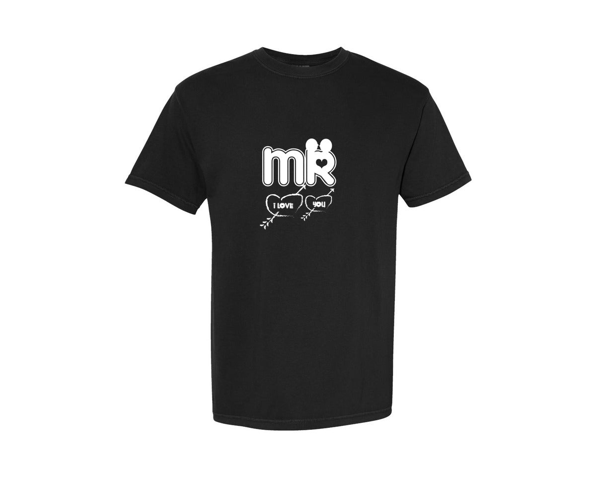 brand:Comfort Colors|color:Black|Valentines Day Retro Couple Gift Tshirt Graphic T-Shirt