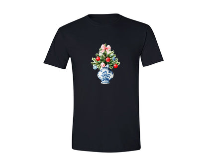 brand:Generic|color:Black|Preppy Christmas Tree Graphic 2 Graphic T-Shirt