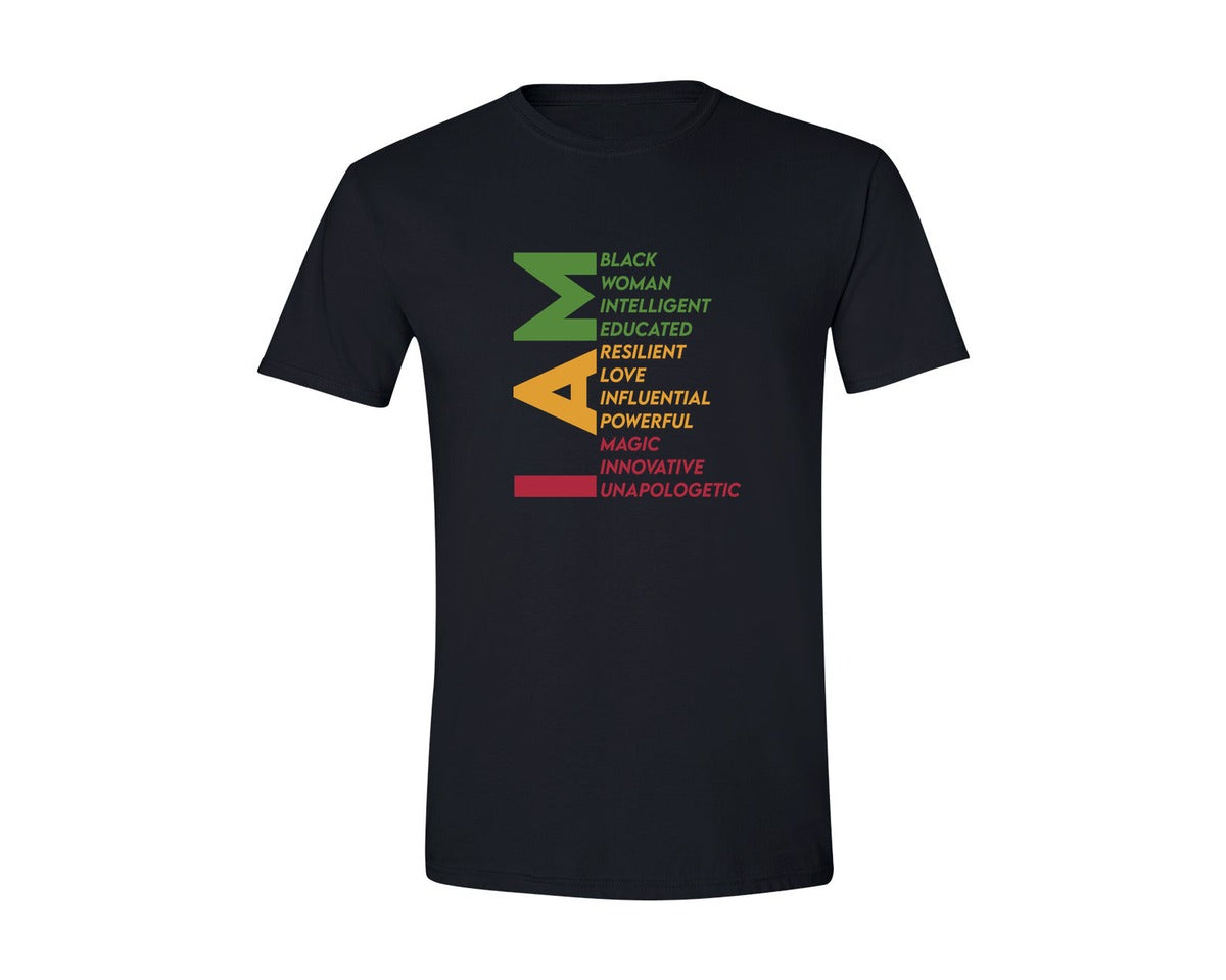 brand:Generic|color:Black|I Am Black Woman Black History Month