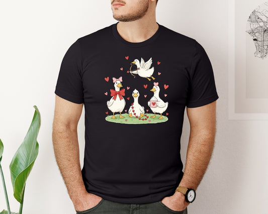Valentine Goose Valentine Graphic T-Shirt