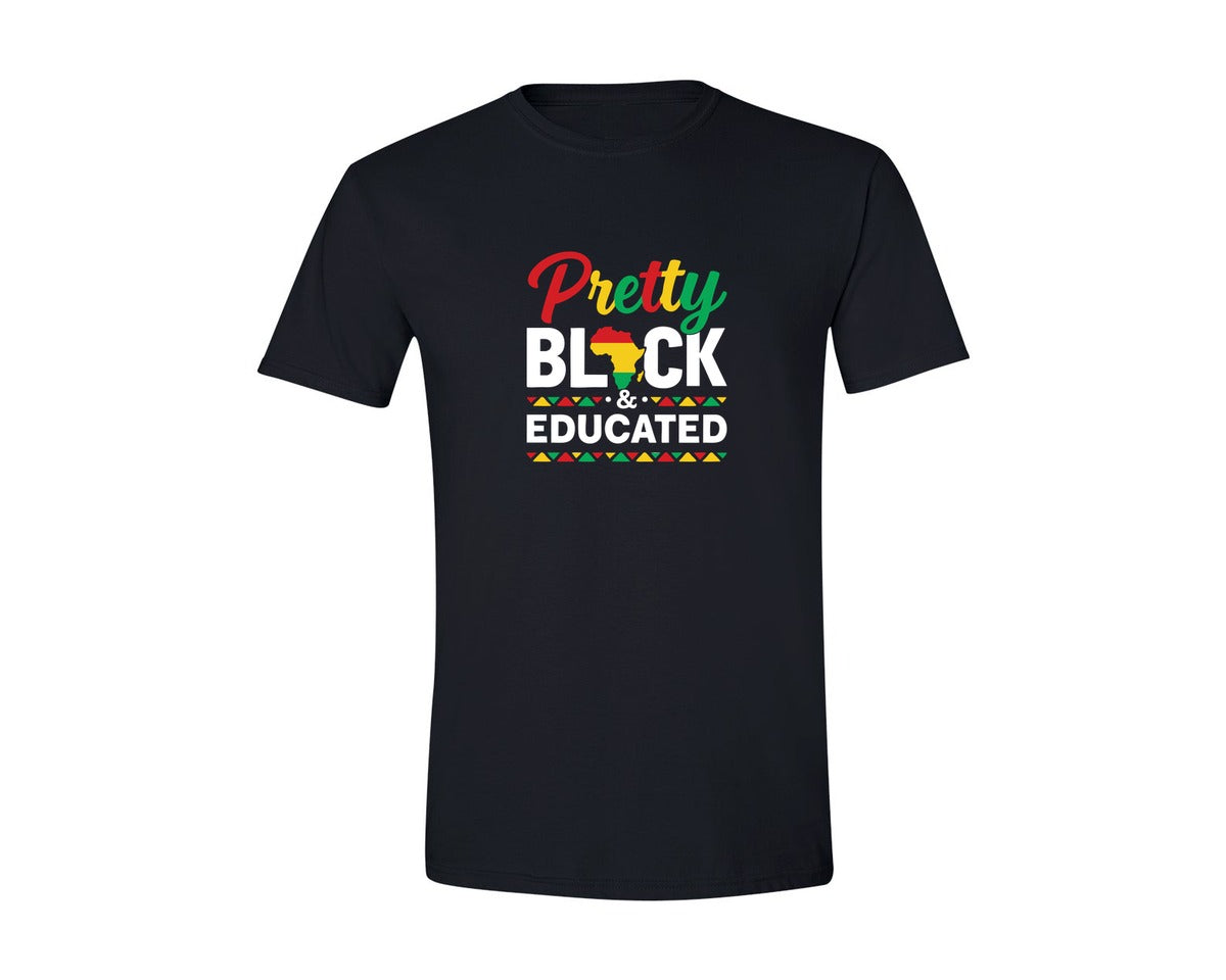 brand:Generic|color:Black|Pretty Black History Month T Shirt Graphic T-Shirt