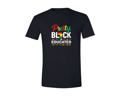 brand:Generic|color:Black|Pretty Black History Month T Shirt Graphic T-Shirt