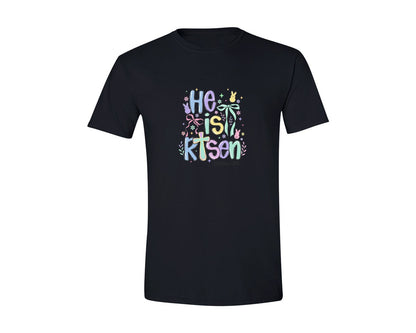 brand:Generic|color:Black|He Is Risen Easter Easter Graphic T-Shirt