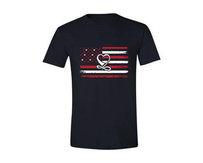 brand:Generic|color:Black|Valentine Flag Vector Tshirt Design Graphic T-Shirt