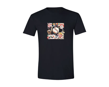 brand:Generic|color:Black|Retro Baseball Game Day Patchwork