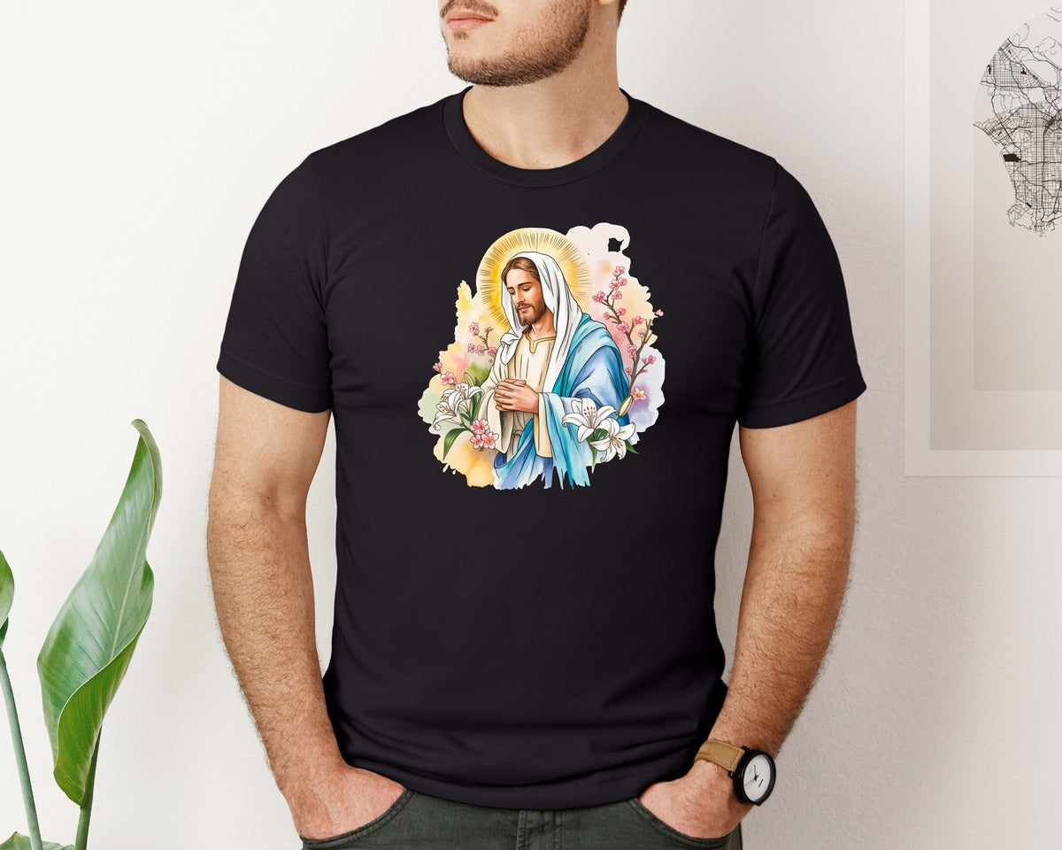 brand:Bella Canvas|color:Black|Jesus Christ 18 Graphic T-Shirt