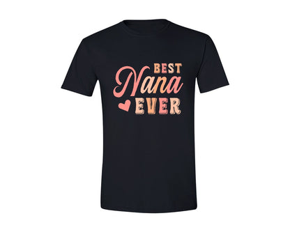 brand:Generic|color:Black|Best Nana Ever 16 Graphic T-Shirt