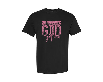 brand:Comfort Colors|color:Black|Unafraidgod Got Me Christian Q Graphic T-Shirt