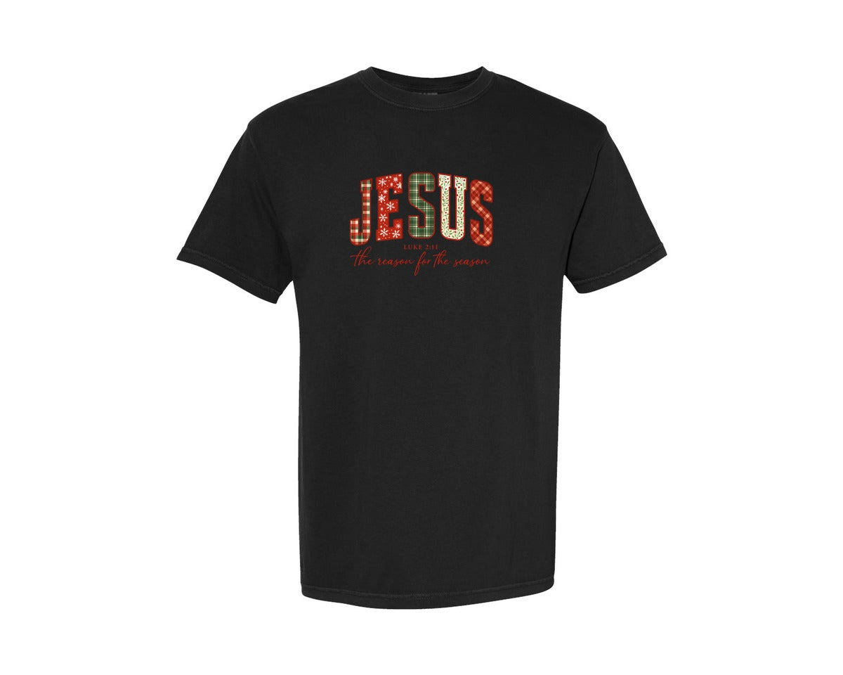 brand:Comfort Colors|color:Black|Jesus The Reason For The Season 32 Graphic T-Shirt