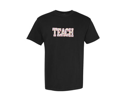 brand:Comfort Colors|color:Black|Yarn Teacher Love Heart Trendy Shirt Graphic T-Shirt