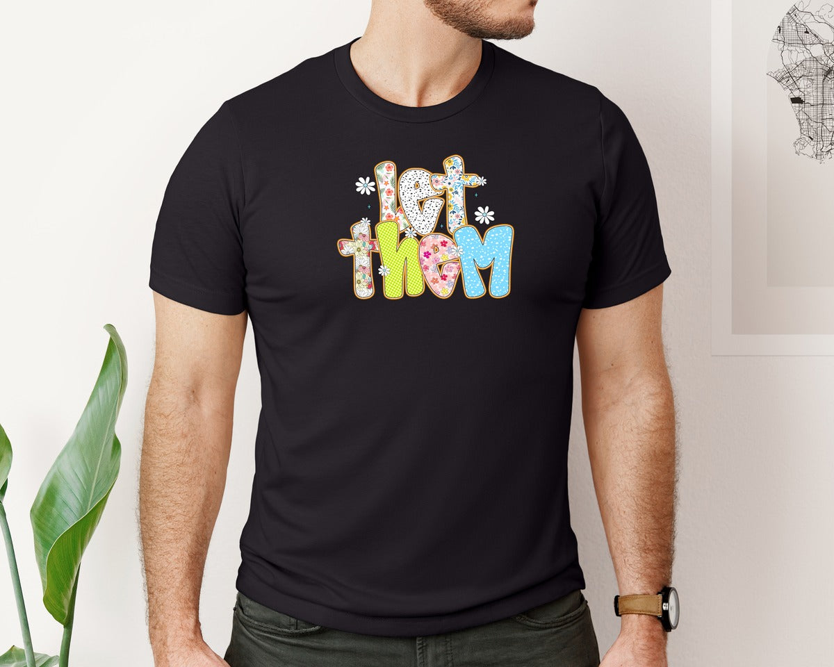 brand:Bella Canvas|color:Black|Preppy Let Them Mental Health Matters Graphic T-Shirt