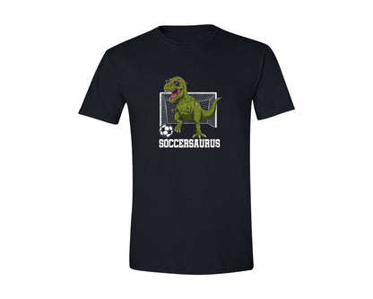 brand:Generic|color:Black|T Rex Playing Soccer T Shirt Graphic T-Shirt