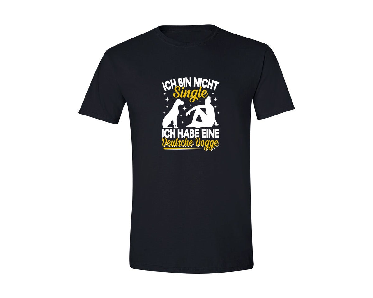 brand:Generic|color:Black|Ich Bin Nicht Single Ich Habe Eine Deuts Graphic T-Shirt