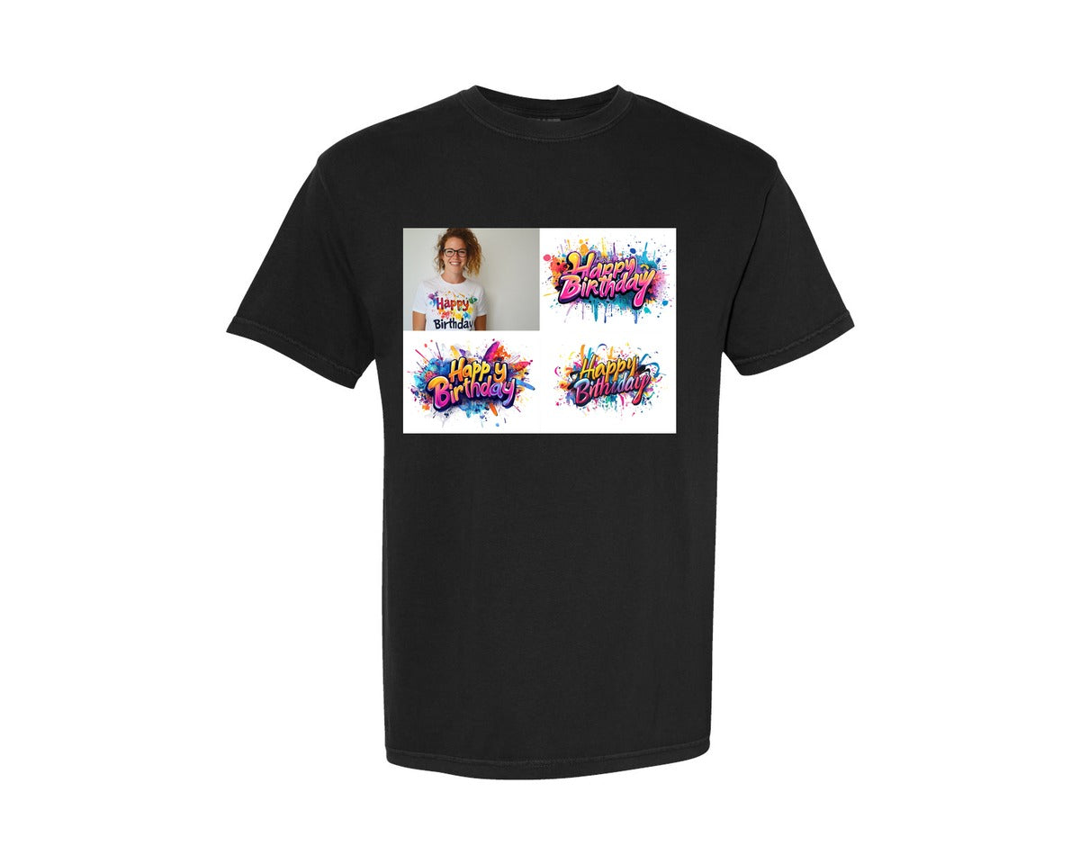 brand:Comfort Colors|color:Black|Happy Birthday T Shirt Design 69 Graphic T-Shirt