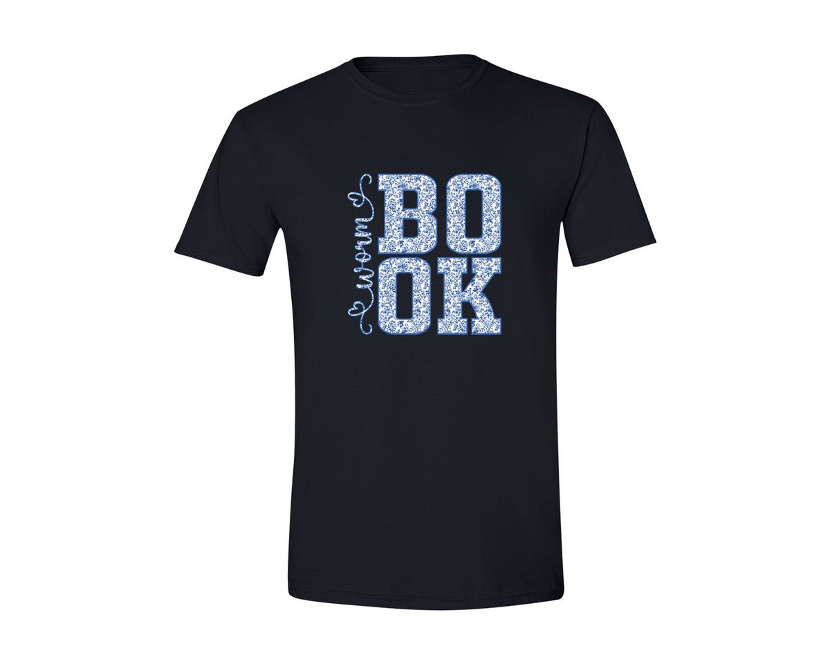 brand:Generic|color:Black|Boho Wildflower Bookworm 2 Graphic T-Shirt