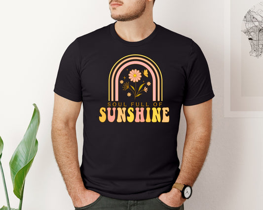 Sunshine Spring Flowers Graphic T-Shirt