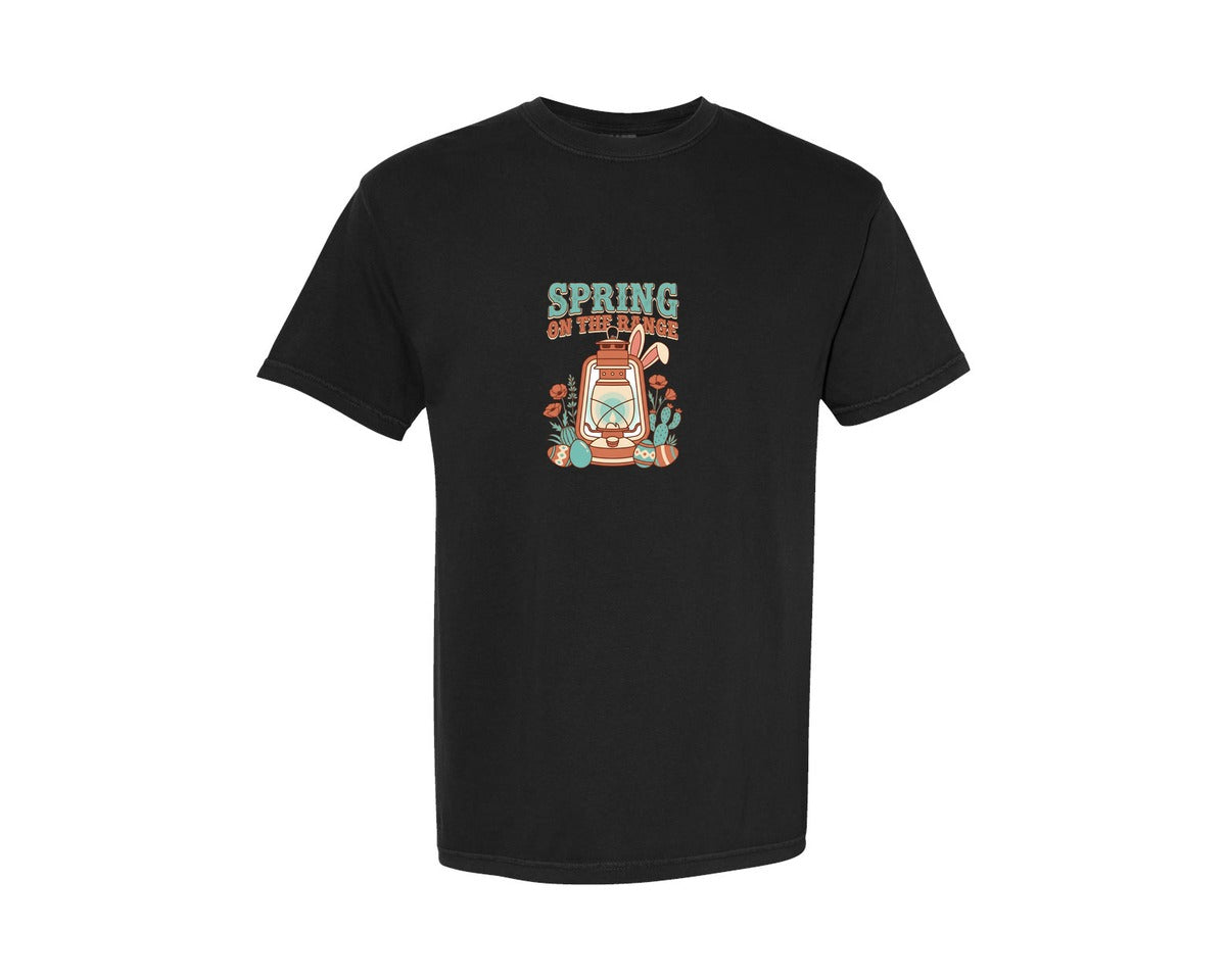 brand:Comfort Colors|color:Black|Howdy Easter Shirt Graphic T-Shirt