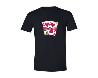 brand:Generic|color:Black|67 Playing Cards Six Seven Valentines Da Graphic T-Shirt