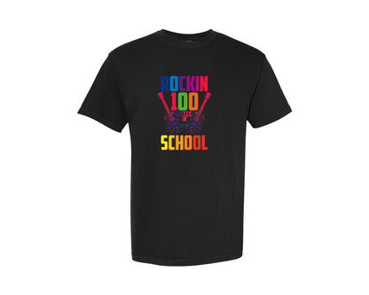 brand:Comfort Colors|color:Black|100 Day Of School T Shirt Design 20 Graphic T-Shirt