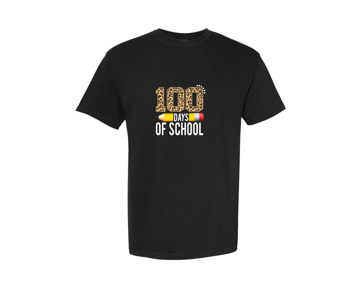 brand:Comfort Colors|color:Black|100 Day Of School 11 Graphic T-Shirt