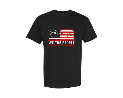 brand:Comfort Colors|color:Black|1776 Betsy Ross We The People Design Graphic T-Shirt