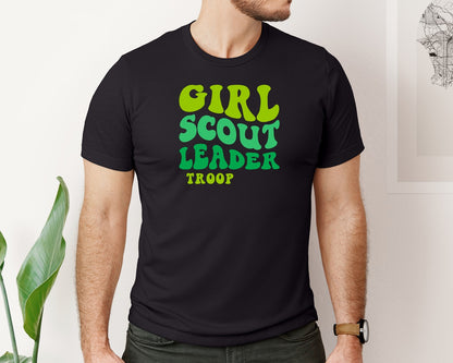 brand:Bella Canvas|color:Black|Girl Scout Leader Girl Scout Leader Graphic T-Shirt