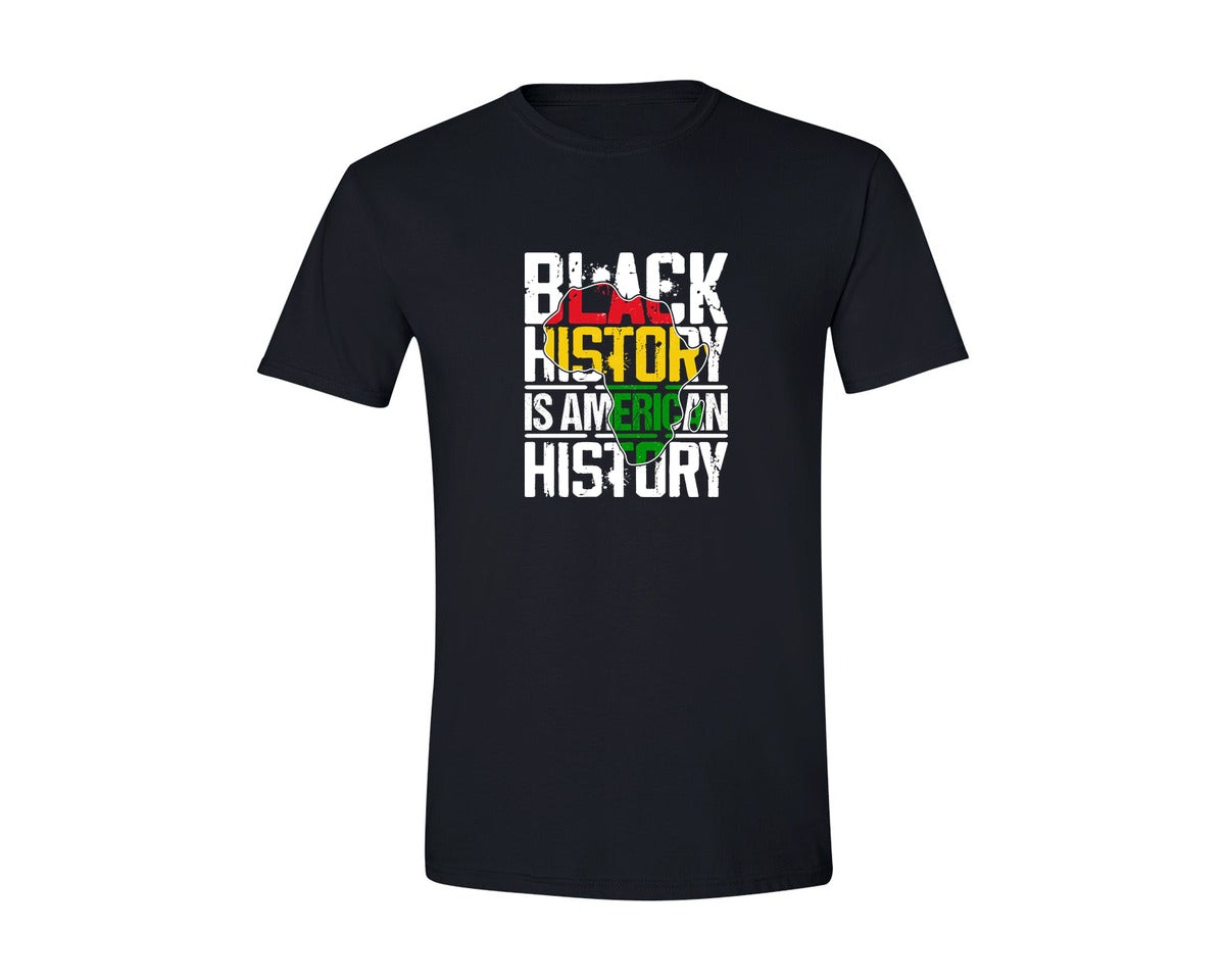 brand:Generic|color:Black|Black History Is American History Vector 4 Graphic T-Shirt
