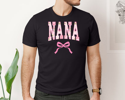 brand:Bella Canvas|color:Black|Nana Coquette Mothers Day Graphic T-Shirt