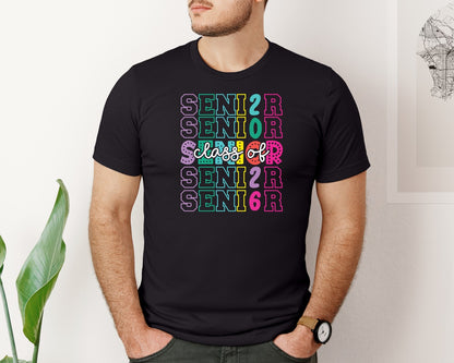 brand:Bella Canvas|color:Black|Class Of 2026 Svgsenior Shirt Graphic T-Shirt