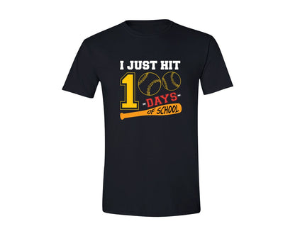 brand:Generic|color:Black|I Just Hit 100 Days Of School 4 Graphic T-Shirt