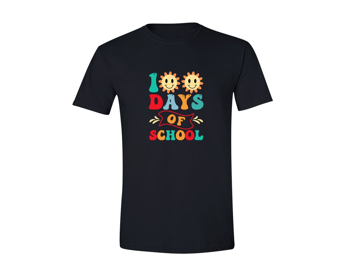 brand:Generic|color:Black|100 Days Of School 93 Graphic T-Shirt