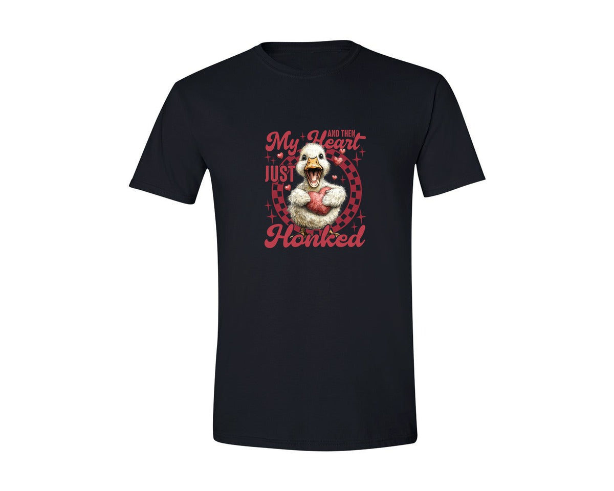 brand:Generic|color:Black|Funny Valentines Day Goose 4 Graphic T-Shirt