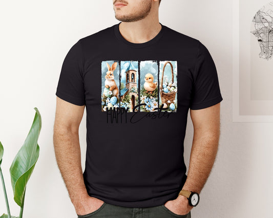 Happy Easter Brushstroke Easter 2 Graphic T-Shirt