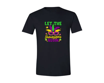brand:Generic|color:Black|Let The Shenanigans Begin T Shirt Graphic T-Shirt