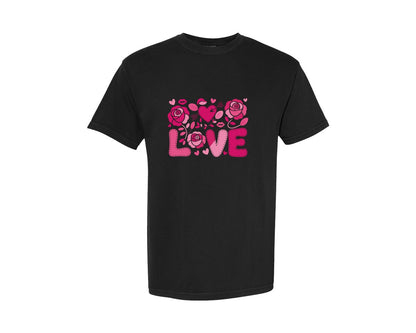 brand:Comfort Colors|color:Black|Valentine Love Valentines 49 Graphic T-Shirt