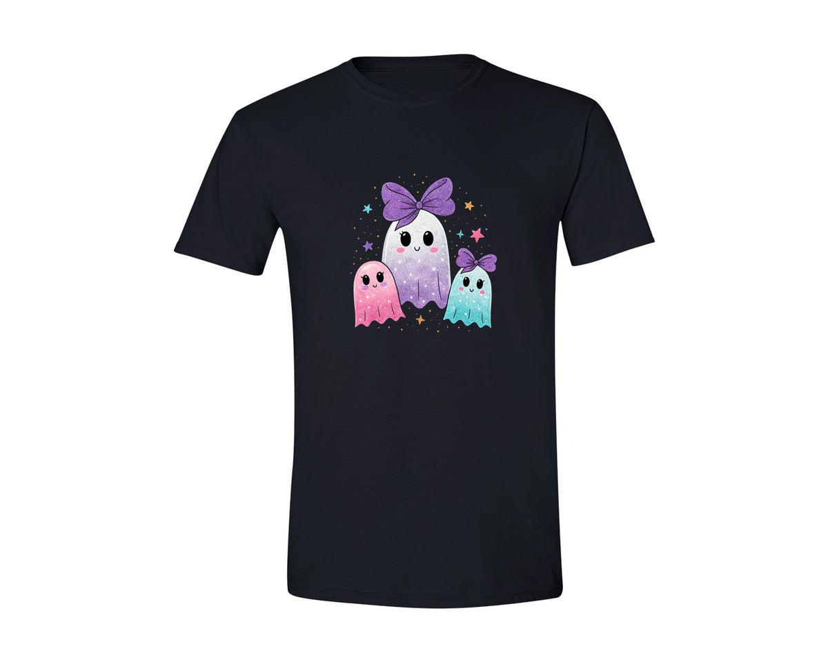 brand:Generic|color:Black|Iridescent Ghost Graphic T-Shirt