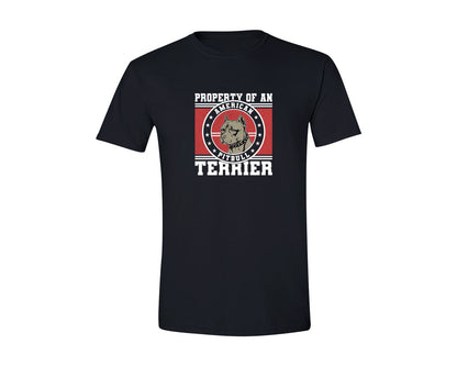 brand:Generic|color:Black|Property Of An Pitbull Dog T Shirt Graphic T-Shirt