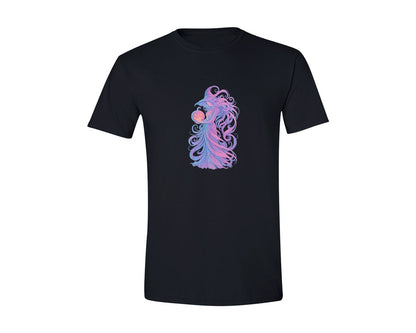 brand:Generic|color:Black|Halloween Pink Ribbon Graphic T-Shirt