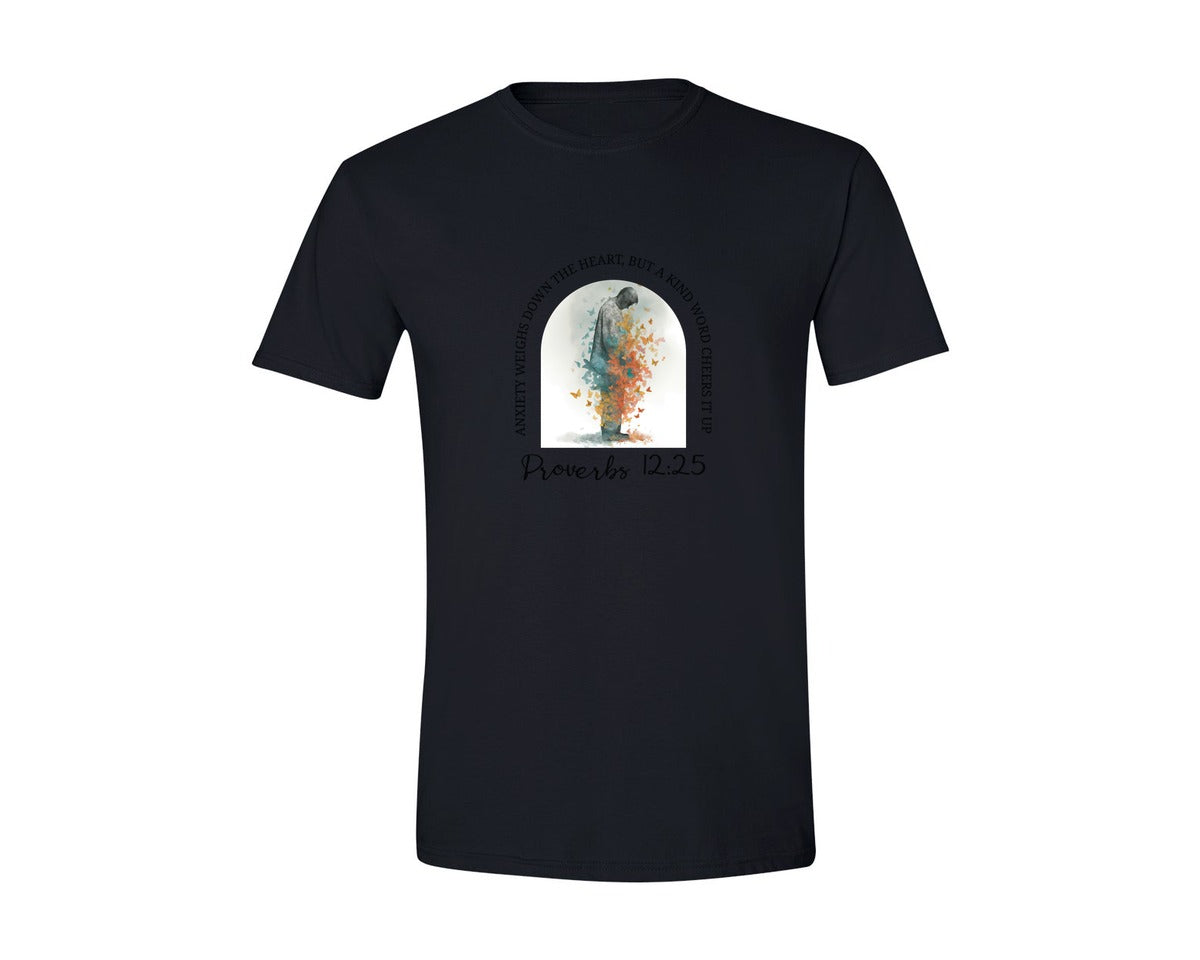 brand:Generic|color:Black|Christian Bible Verse Proverbs 1225 Graphic T-Shirt