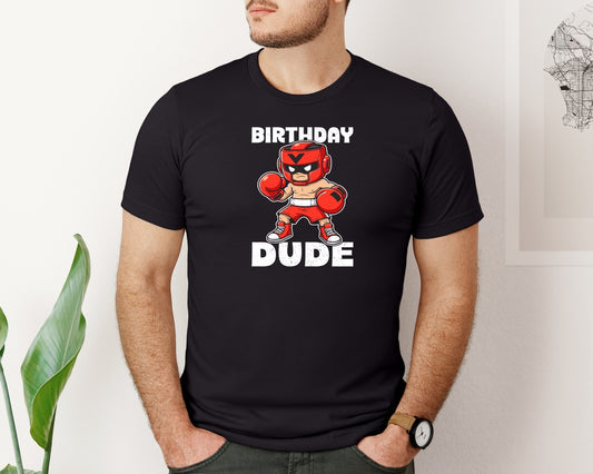 Birthday Dude Boxing T Shirt Kids Gift Graphic T-Shirt