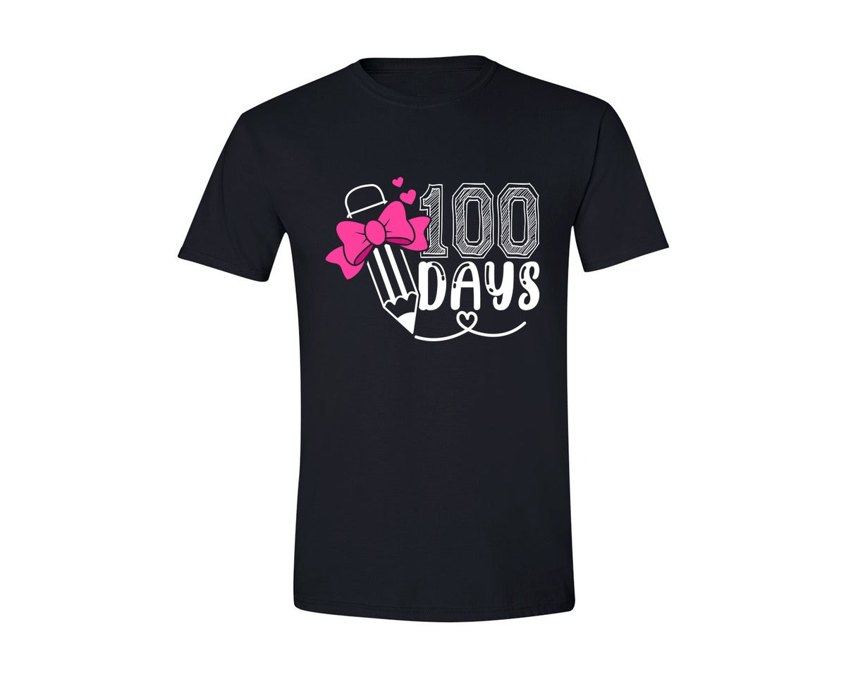 brand:Generic|color:Black|100 Days Of School 100Th Day Graphic T-Shirt