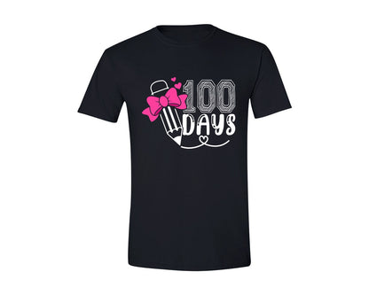 brand:Generic|color:Black|100 Days Of School 100Th Day Graphic T-Shirt