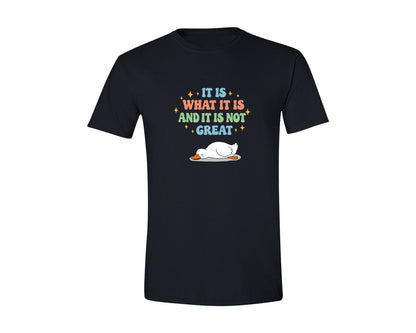 brand:Generic|color:Black|Funny Duck It Is What It Is Graphic T-Shirt