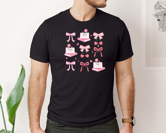 Vintage Coquette Coffee Book Graphic T-Shirt